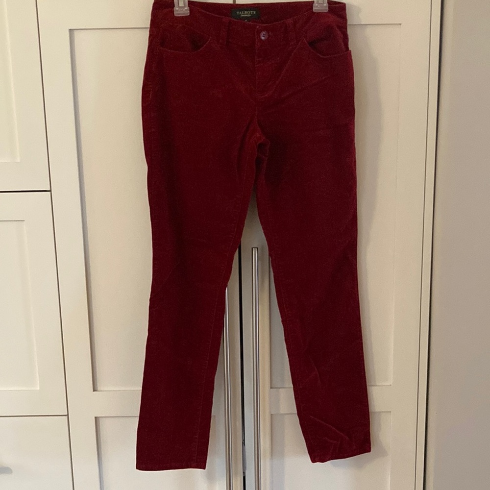 Talbots Velveteen Pants